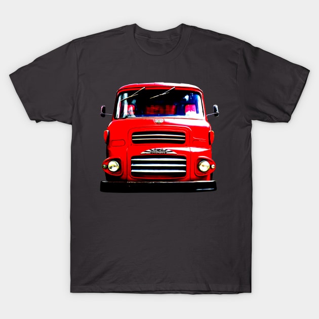 Albion Reiver classic 1970s lorry high contrast red T-Shirt by soitwouldseem